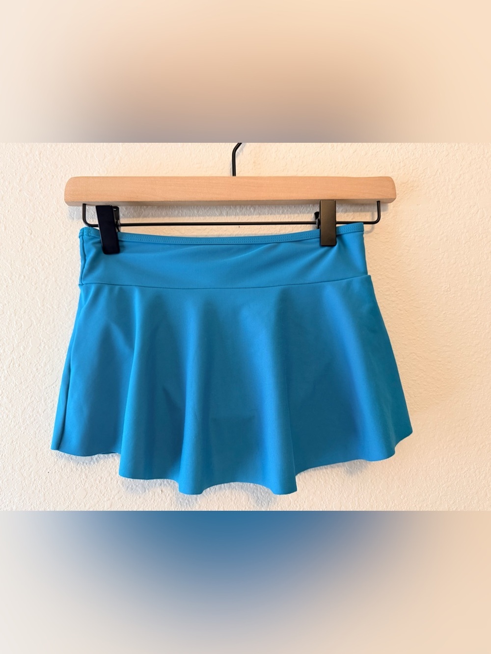 Lands’ End Girls Teal Swim Skirt Skort Size 8 Medium UPF Swim Bottom